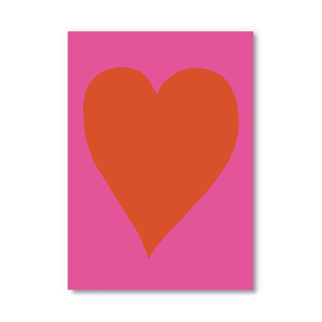 Postikortti Ohh Deer - Neon Heart