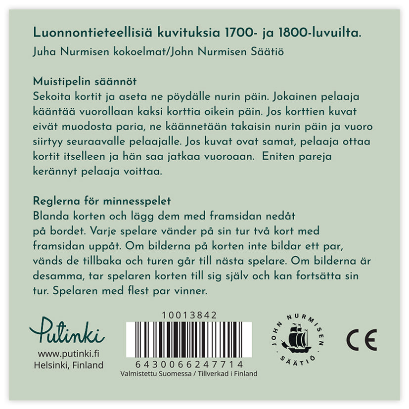 Muistipeli John Nurminen - Luonto