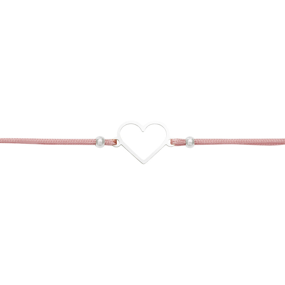 Rannekoru HCA Be Happy - Heart, silver