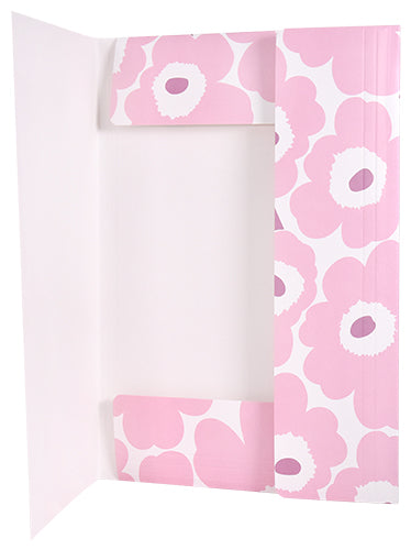 Kulmalukkokansio Marimekko - Unikko vaaleanpunainen