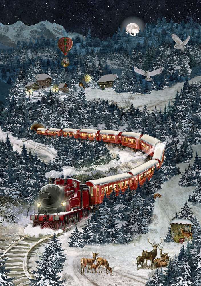 Joulukalenteri A4 Coppenrath - The Christmas Express