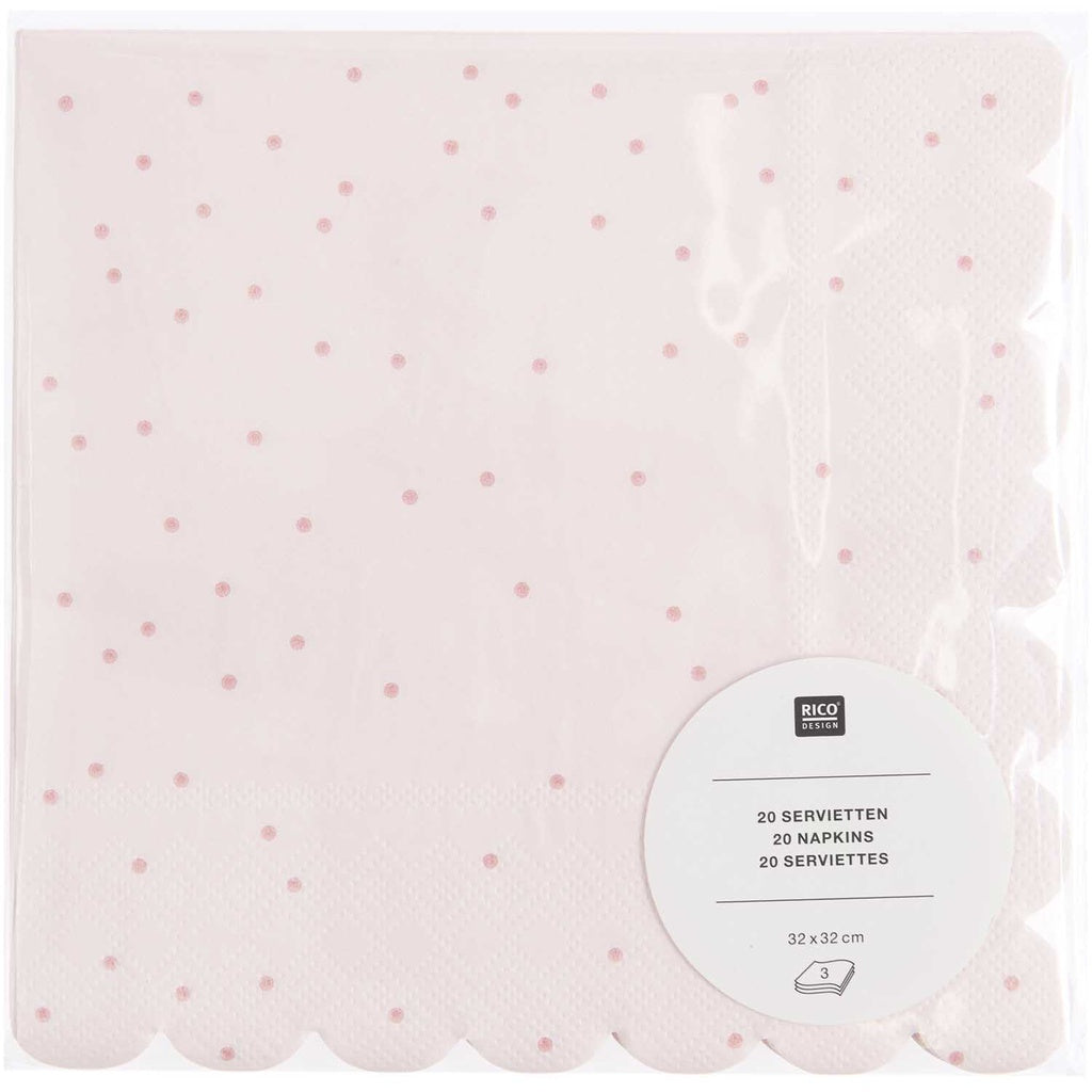 Lautasliina 20 kpl Rico Design - Powder Pink