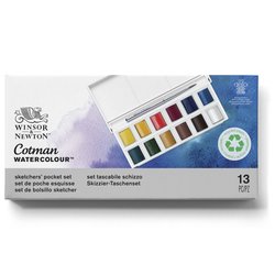Akvarellilajitelma 12x1/2 nappia WN Cotman