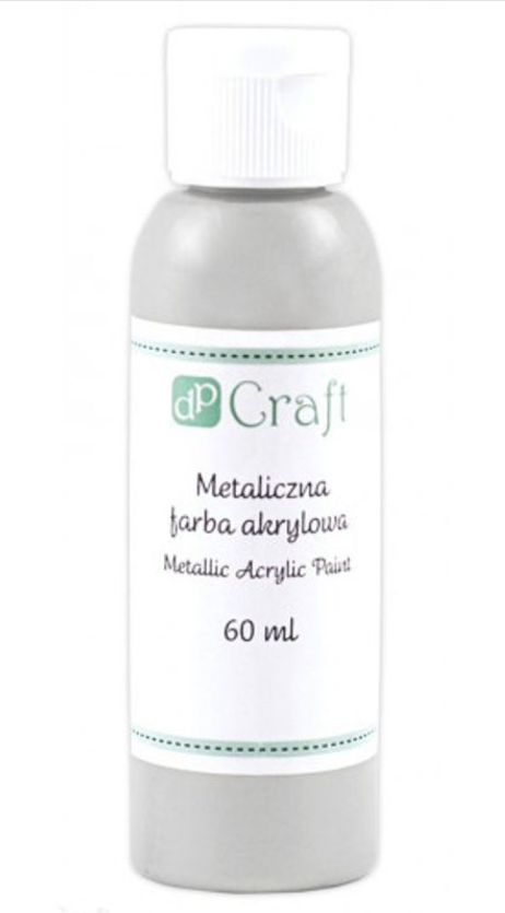 Akryyliväri 60ml DPC  - metallihopea