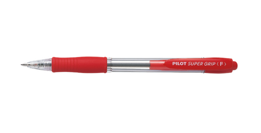 Kuulakärkikynä Pilot - Super Grip Fine red