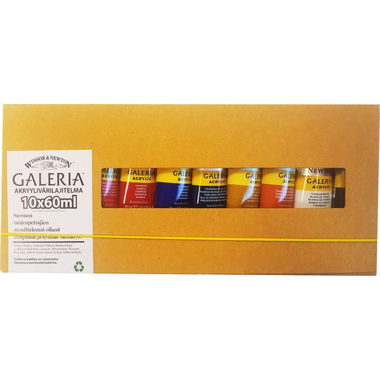 Akryylivärilajitelma 10x60ml WN Galeria -Suomen värisävyt