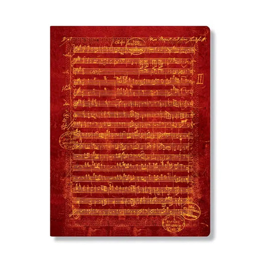 Vihko A4 Paperblanks - Mozart, the Hunt, nuottiviivasto
