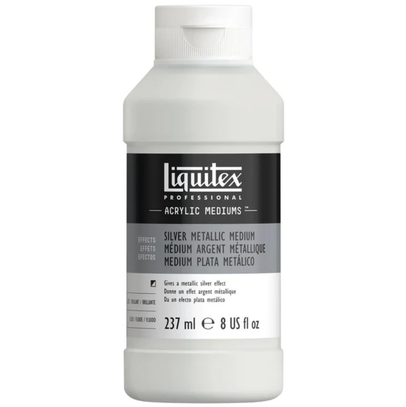 Maalausaine Silver Metallic Medium 237ml Liquitex