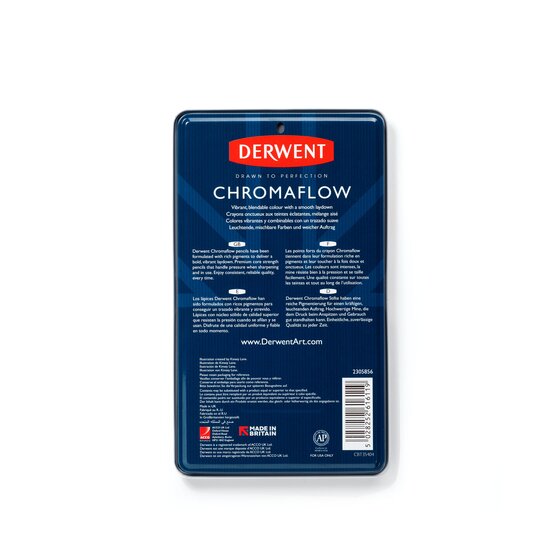 Värikynälajitelma 12 kpl Derwent - Chromaflow