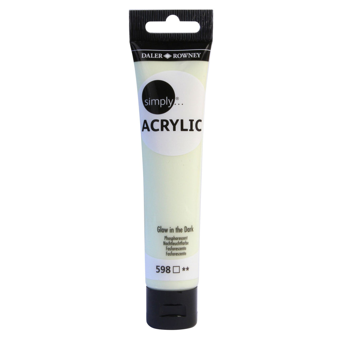 DR Simply Akryyliväri 75 ml - Glow in the Dark