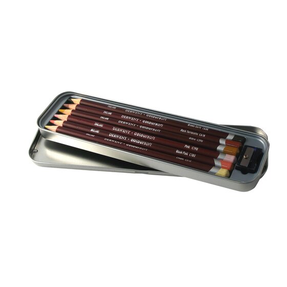 Värikynälajitelma 6 kpl Derwent - Coloursoft Skintones