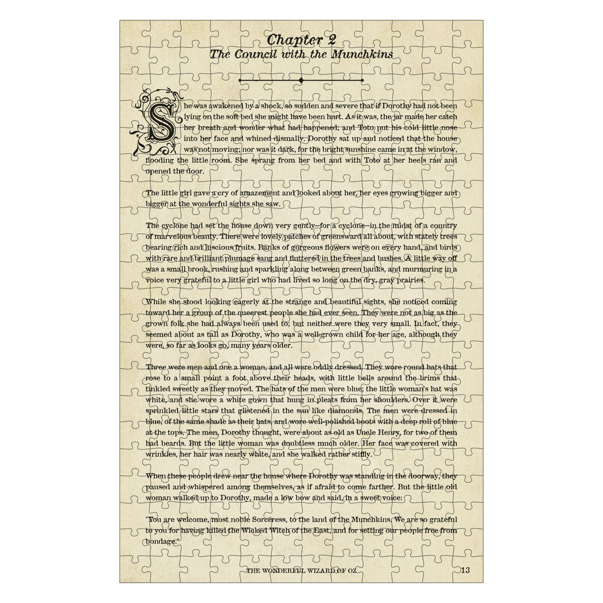 Palapeli 252 palaa Professor Puzzle - The Wonderful Wizard of Oz