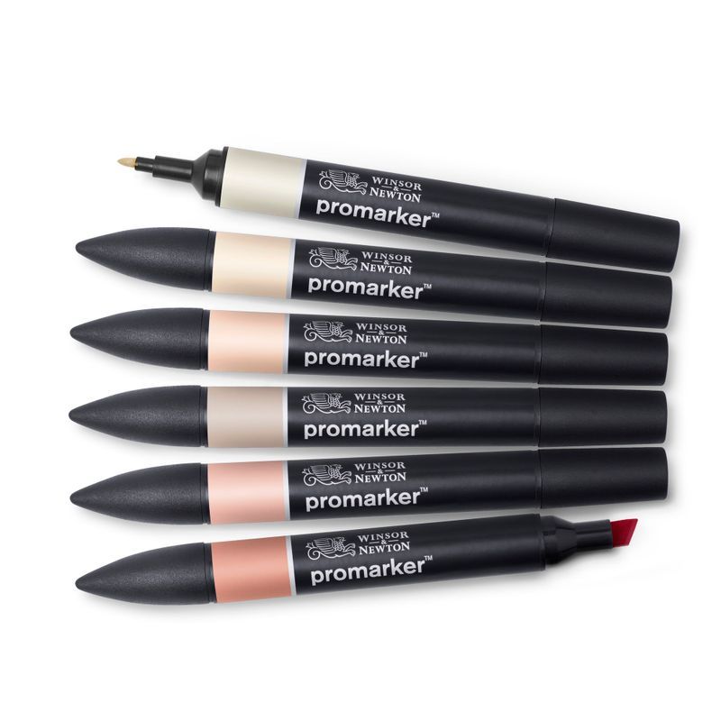 WN Promarker Skin tones 6-lajitelma set 1