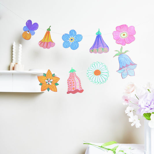 Koristenauha Rico Design - Midsommar Magic, Flowers