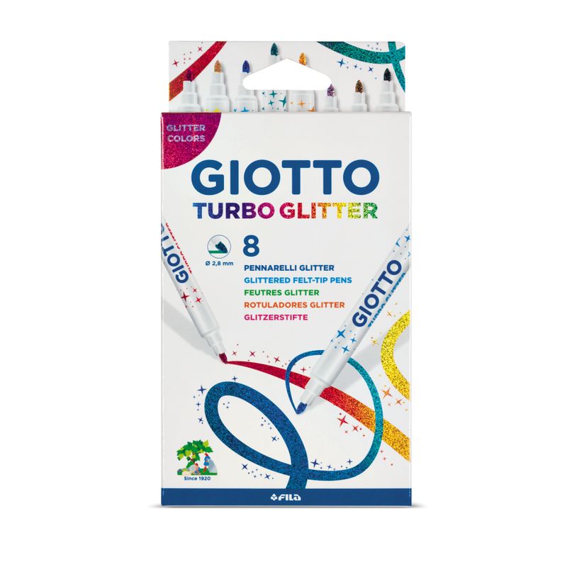 Turbo Glitter-tussit Giotto - 8kpl