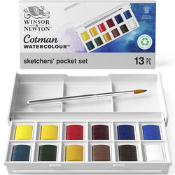 Akvarellilajitelma 12x1/2 nappia WN Cotman