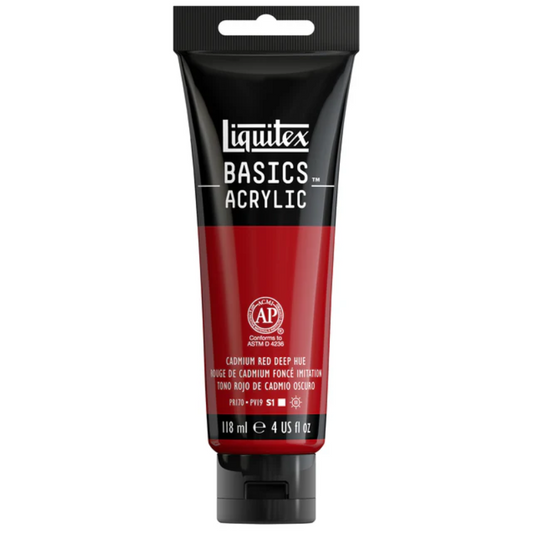 Liquitex Basics 118ml akryyliväri - 311 Cadmium Red Deep Hue