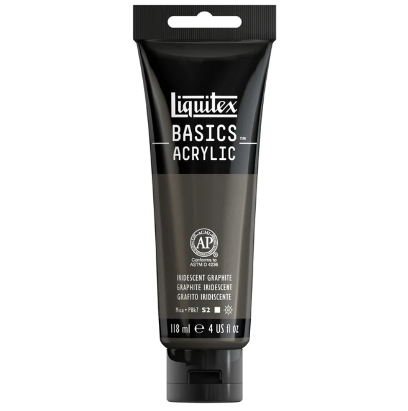 Liquitex Basics 118ml akryyliväri - 049 Iridescent Graphite, metallihohto