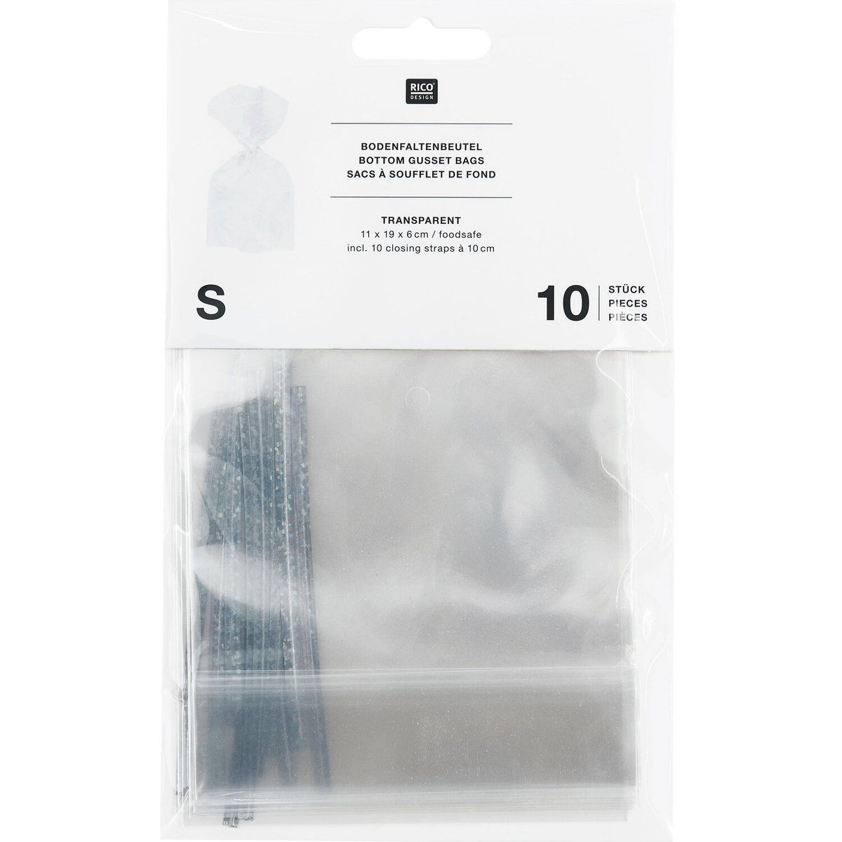 Lahjapussit Rico Design - Transparent S