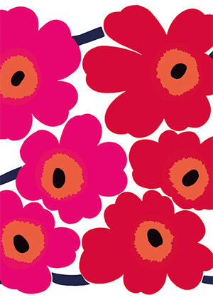 Postikortti Marimekko - Unikko punainen