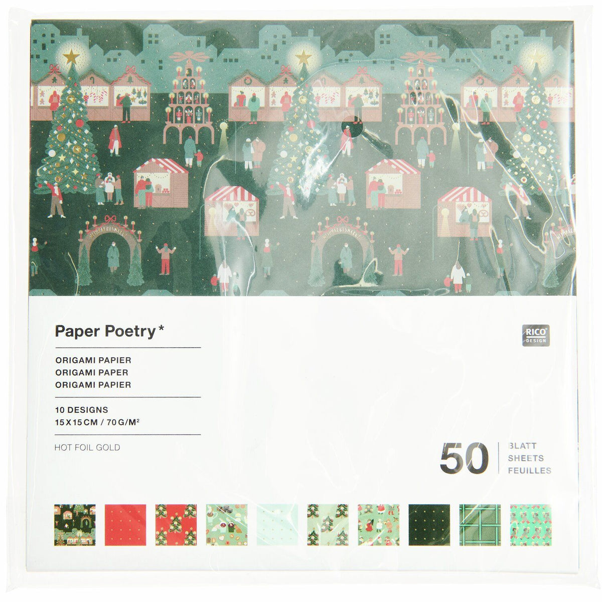 Origamipaperi Paper Poetry - Joulumarkkinat