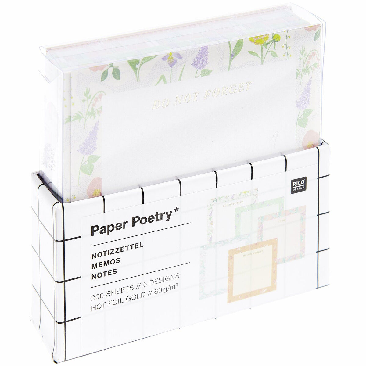 Muistilaput Paper Poetry - Flower frames