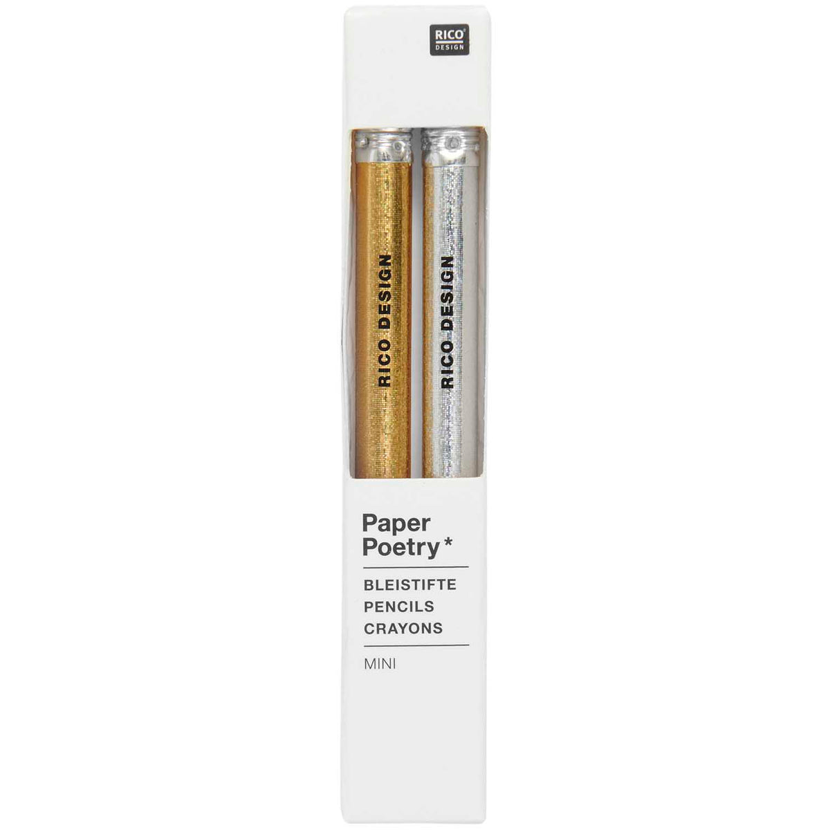 Lyijykynät Paper Poetry - Mini Gold and Silver