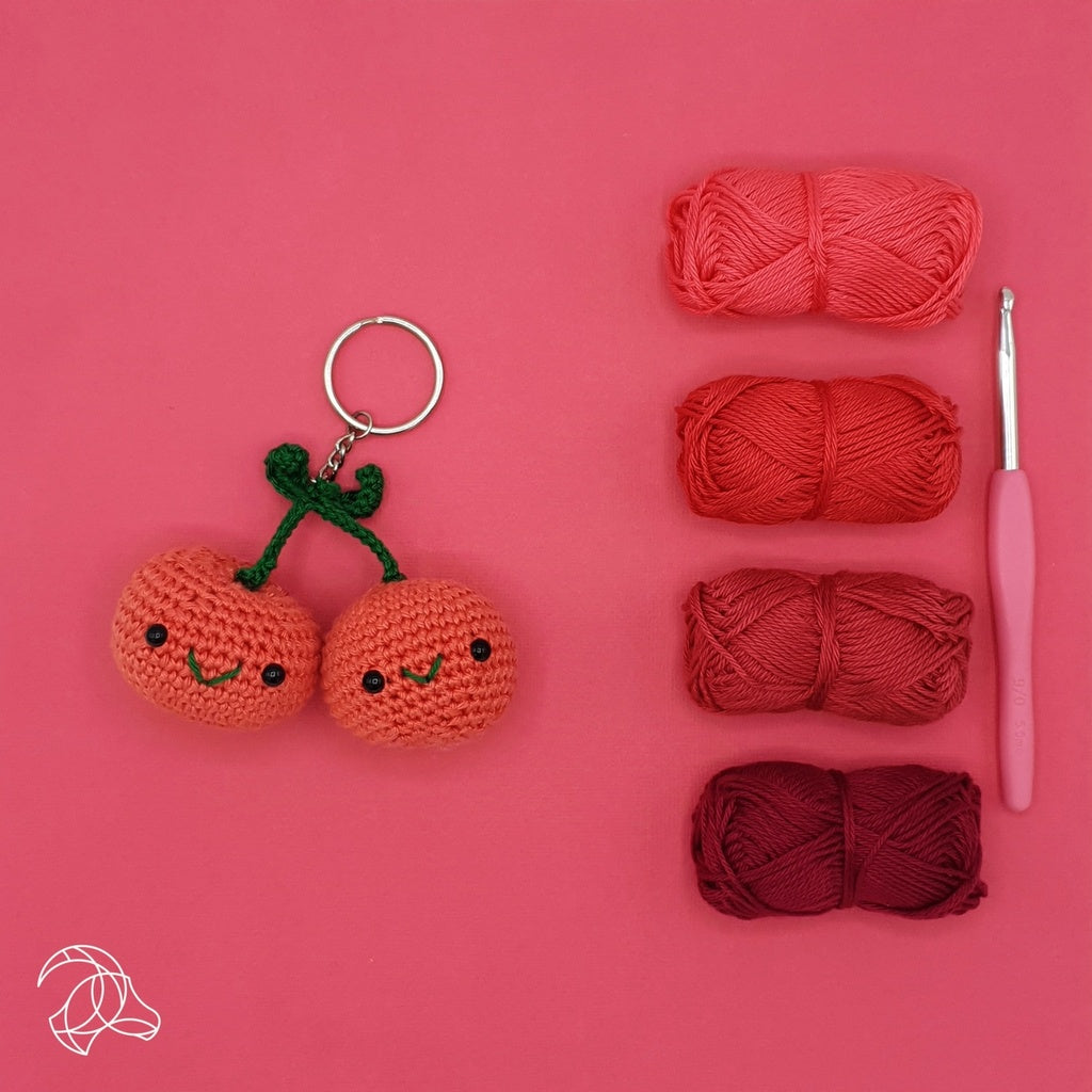Amigurumi virkkaussetti Hardicraft - Kirsikat