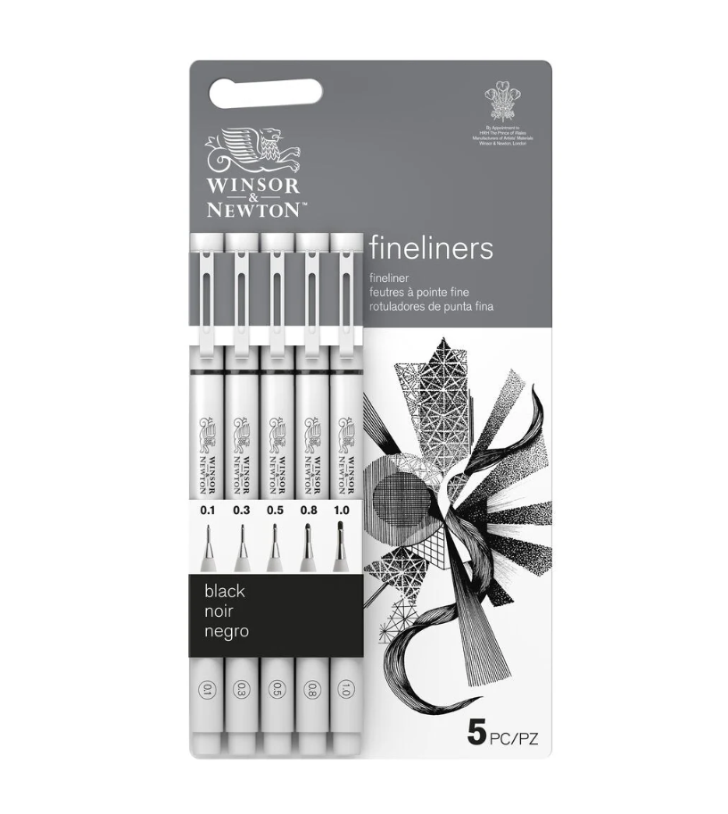 Fineliner-lajitelma 5kpl WN - Black