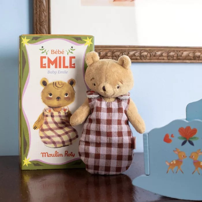 Pehmolelu Moulin Roty - Mini Emile karhu